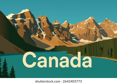 O Majestic Valley of Ten Peaks, nas Montanhas Rochosas do Canadá, oferece uma vista inspiradora, com picos imponentes subindo acima de lagos glaciais intocados.