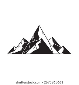 Una majestuosa Ilustración vectorial de una cordillera, ideal para proyectos de Diseño gráfico EPS | Art Illustration