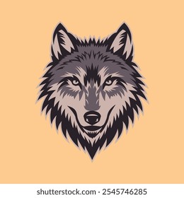 majestic wolf logo, wolf logo, wolf logo black and white with vector design
