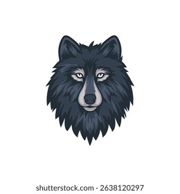 Majestic wolf stares intently isolated animal illustration graphic