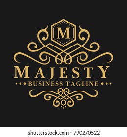 Majesty Is A Classic And Luxurious Letter M Logo