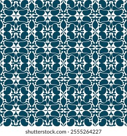 Majolica pottery-inspired seamless tile design blending vibrant Islamic, Ottoman, Indian, and Spanish azulejo patterns, creating a stunning and timeless patchwork effect.