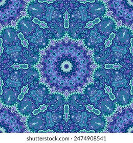 Majolica seamless pattern ethnic design. Kitchen tile ornament repeat square motif. Portuguese craft backdrop. Creative texture patchwork seamless pattern. Textured high quality closeup.