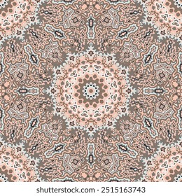 Majolica naadloos patroon etnische ontwerp. Mozaïek tegel ornament herhalen vierkant motief. Arabesk textieldruk. Creatieve textuur etnisch naadloos patroon. Damask talavera element.