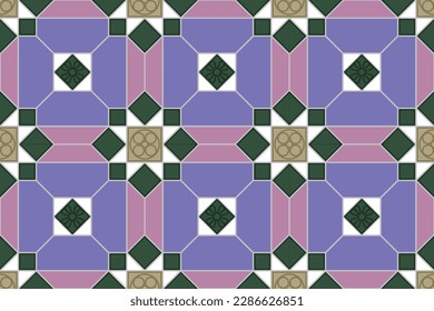 Majolica Tile 1 Nahtloses Muster