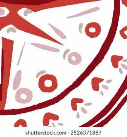 Majolica Vector Pattern. Sicilian Mosaic.Ethnic Square Tile. Watercolor Azulejo Seamless Design. Portuguese Patchwork Ornament. Brown and Orange Vintage Talavera Border. Ceramic Background.