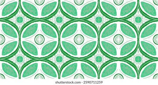 Majolica Vector Pattern. Sicilian Mosaic.Ethnic Square Tile. Vintage Talavera Border. Ceramic Background. Watercolor Azulejo Seamless Design. Portuguese Patchwork Ornament.