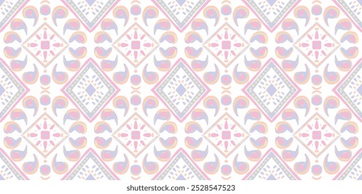 Patrón de Vector de mayólica. Frontera de Antiguas Talavera. Mosaico siciliano. Azulejo cuadrado étnico. Fondo de cerámica. Acuarela Azulejo Diseño sin fisuras. Ornamento de patchwork portugués.