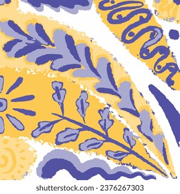 Patrón de vectores de mallica. Acuarela Azulejo Diseño sin Maravillas. Ornamento portugués de trabajo en equipo. Borde de Talavera Vintage. Mosaico siciliano. Mosaico de Plaza Étnica. Fondo Cerámico.
