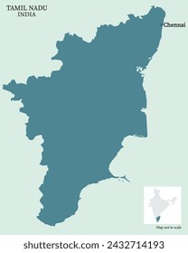 Major Cities in Tamil Nadu pinned on the Tamil Nadu map