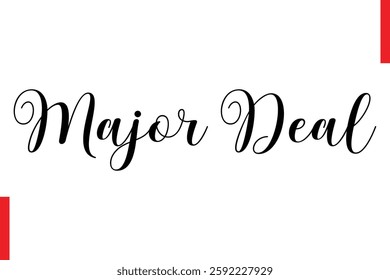 Major Deal Best sale saying typography text
