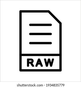 Major file format vector icon illustration. linear style sign for mobile concept and web design. Symbol, logo on white background.