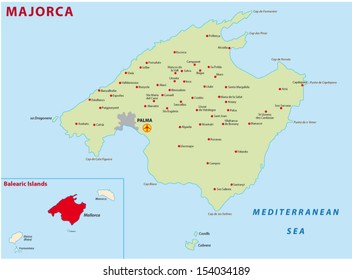 majorca map