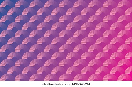 majorelle blue gradient semicircle pattern  background