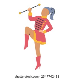 Majorette icon clipart avatar logotype isolated illustration