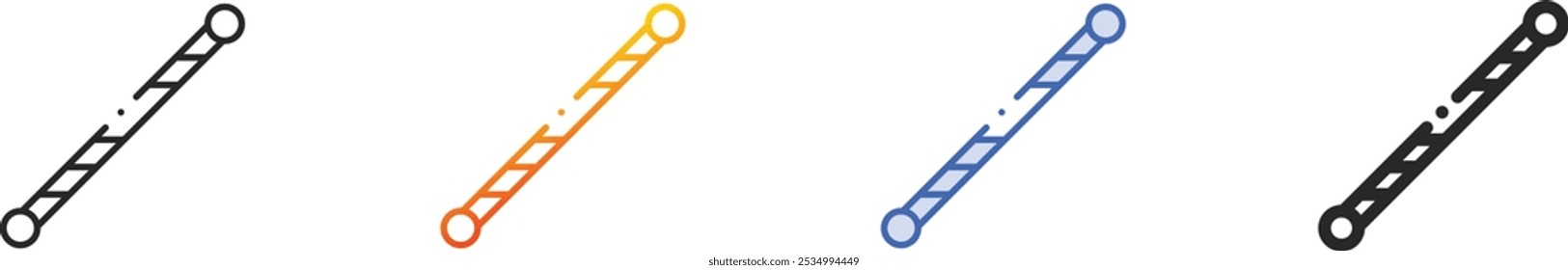 majorette icon.Thin Linear, Gradient, Blue Stroke and bold Style Design Isolated On White Background