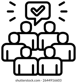 Majority Icon Element for Design