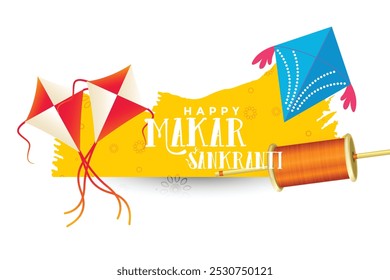 Fondo de Makar Sankranti con cometas	
