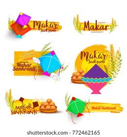Makar Sankranti element sets.