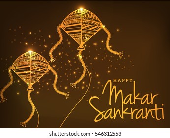 Makar Sankranti Greeting Card.