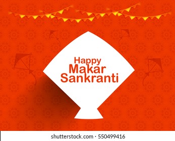 Makar Sankranti Greeting Card.