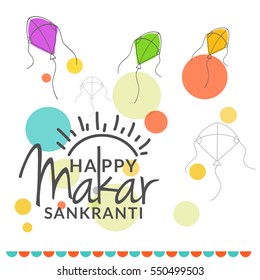 Makar Sankranti Greeting Card.