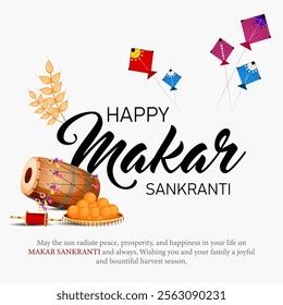 Makar Sankranti is a Hindu harvest festival celebrated across India and is observed with kite flying, feasts, and offering gratitude for a bountiful harvest.