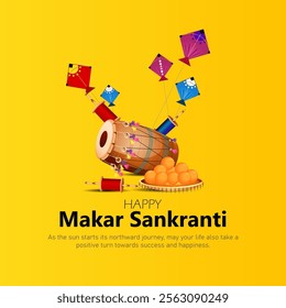 Makar Sankranti is a Hindu harvest festival celebrated across India and is observed with kite flying, feasts, and offering gratitude for a bountiful harvest.