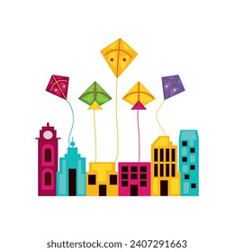 makar sankranti india event illustration isolated