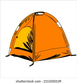 Makassar, Indonesia – April 30, 2022 : colorful summer camp vector, icon, and logo.