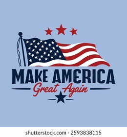 make america great again vector illustration july 1st USA independence day concept t-shirt