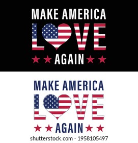 make america love t-shirt design