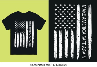 Make america safe again-t shirt design