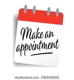 Make an Appointment on calendar