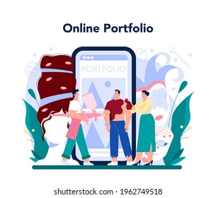Make up artist online service or platform. Professional artist