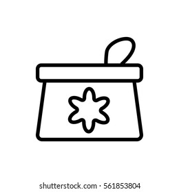 make up bag icon illustration isolated vector