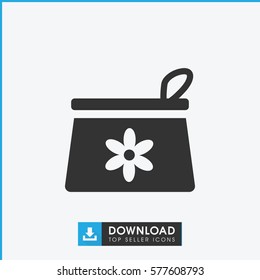 make up bag icon illustration isolated vector