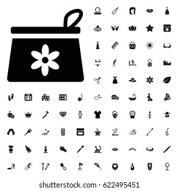 Make up bag icon illustration isolated vector. beauty icons vector set. on white backgroun