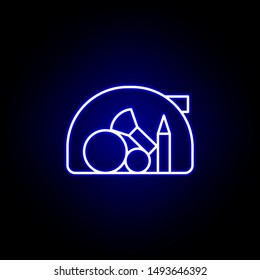 make up bag line neon icon. Elements of Beauty and Cosmetics illustration icon. Signs and symbols can be used for web, logo, mobile app, UI, UX