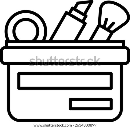 Make Up Bag New Creative Icon Design Vector