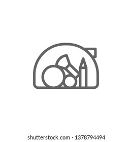 make up bag outline icon. Elements of Beauty and Cosmetics illustration icon. Signs and symbols can be used for web, logo, mobile app, UI, UX