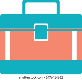 make up bag trendy icon on white background for web graphic
