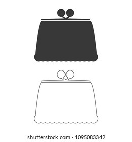 Make up bag vector  icon.