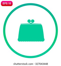 Make up bag. Vector icon.