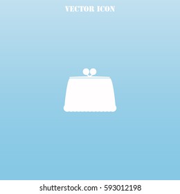 Make up bag vector  icon.