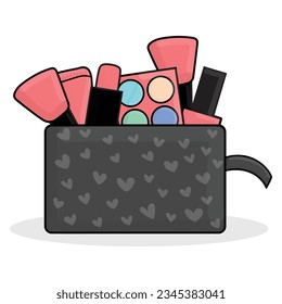 Make Up Bag Wuth Make Up Stuff