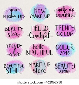Make up beautiful lettering illustration