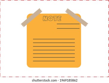 Make a beautifully crafted note with a dotted frame on a white background