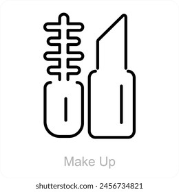 Make Up and beauty icon concept

