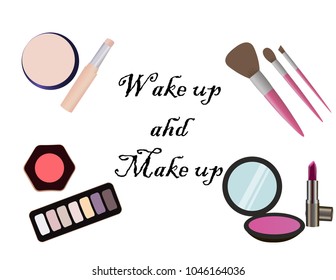 Make up and beauty wallpaper design